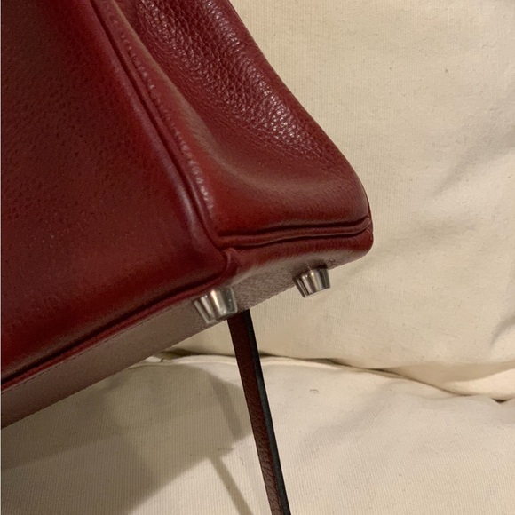 🟥Sold🟥Hermes Kelly 25 in luxe Burgundy color PHW - Picture 11 of 16